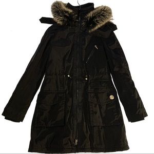 LAUNDRY Parka Jacket w Fur Trim